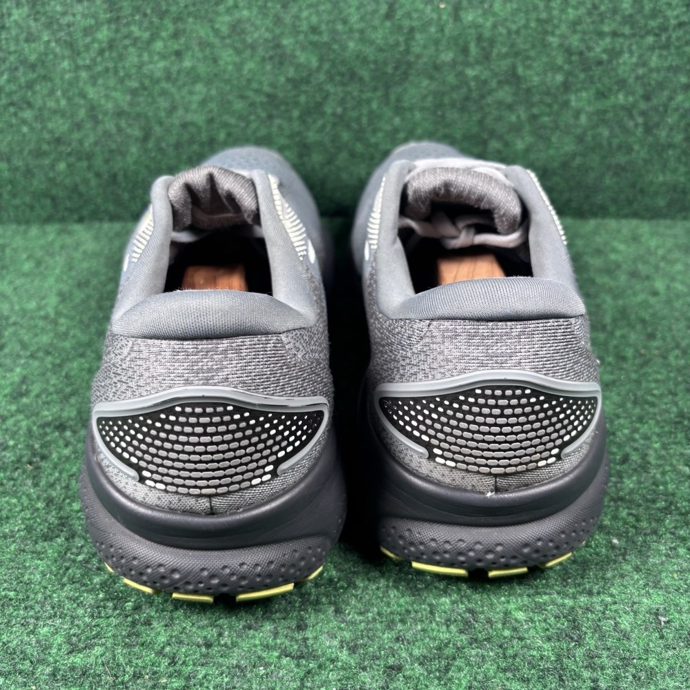 Brooks Ghost 16 Running Shoes Lightweight Mesh Grey Yellow Mens Size 10 2E Wide - Picture 5 of 8